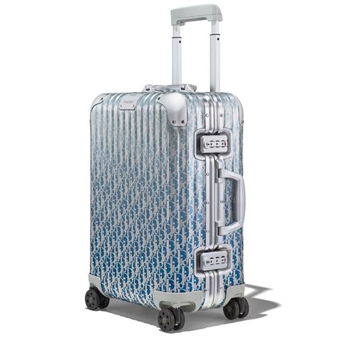 dior and rimowa cabin suitcase